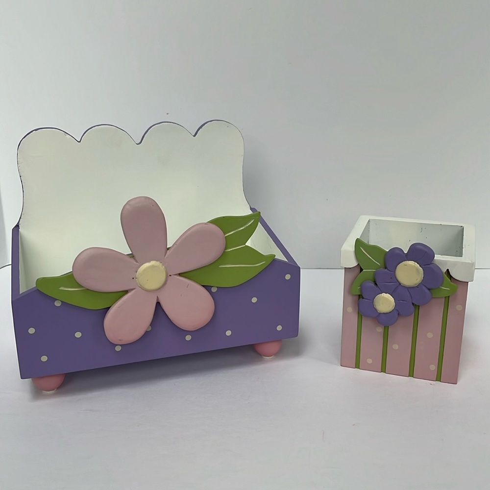 Letter & Pencil Holder Set